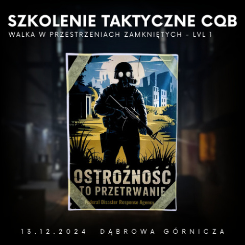 Szkolenie taktyczne CQB - Walka w przestrzeniach zamkniętych - lvl 1